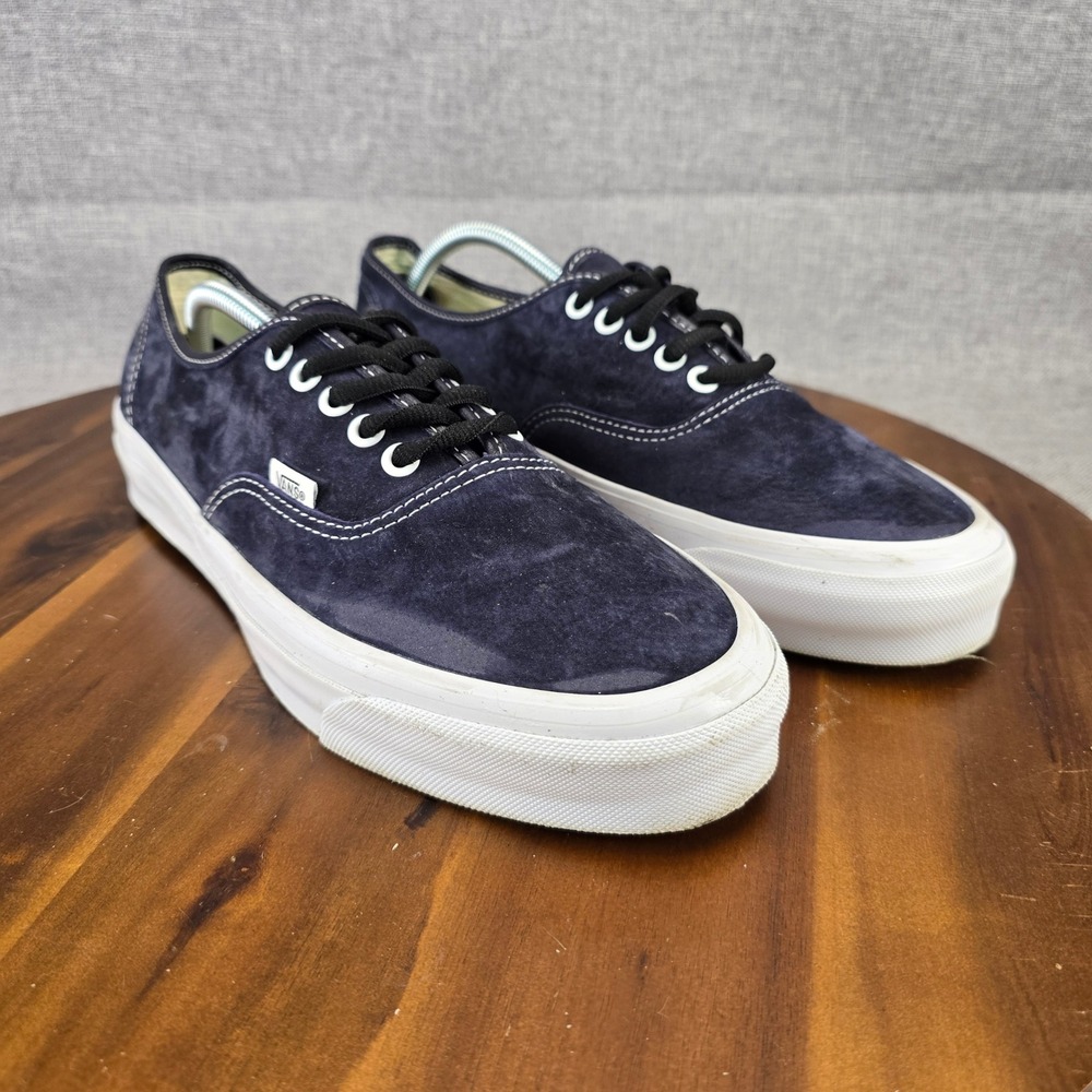 Vans Authentic Navy Blue Suede Low Top Sneakers Mens 11.5 507452 Skate Shoes - Picture 15 of 15